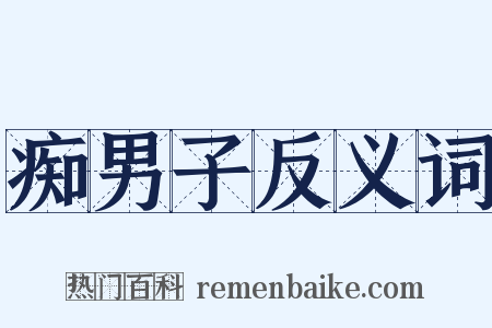 痴男子反义词是什么意思的图片